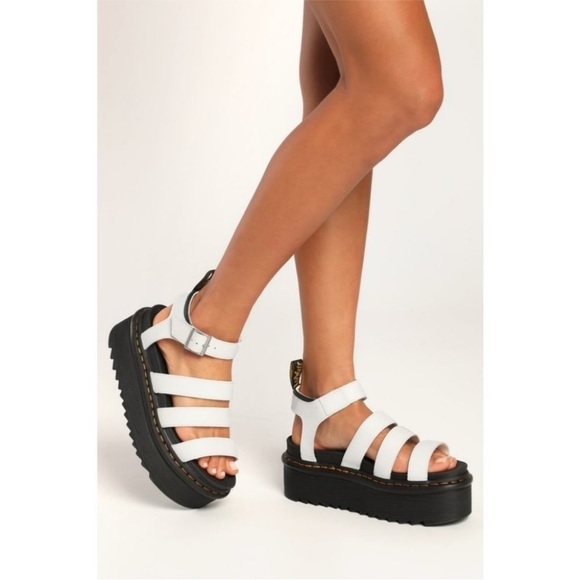 dr. martens blaire hydro quad white sandals - Picture 3 of 6